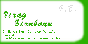 virag birnbaum business card